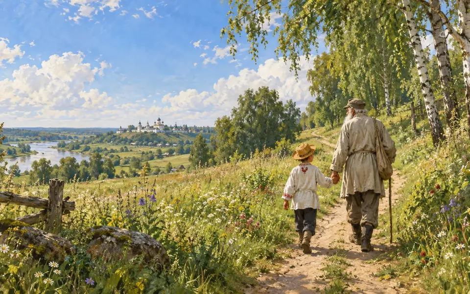 Обложка урока «Шмелёв: дорога глазами ребёнка»: литература, 7 класс