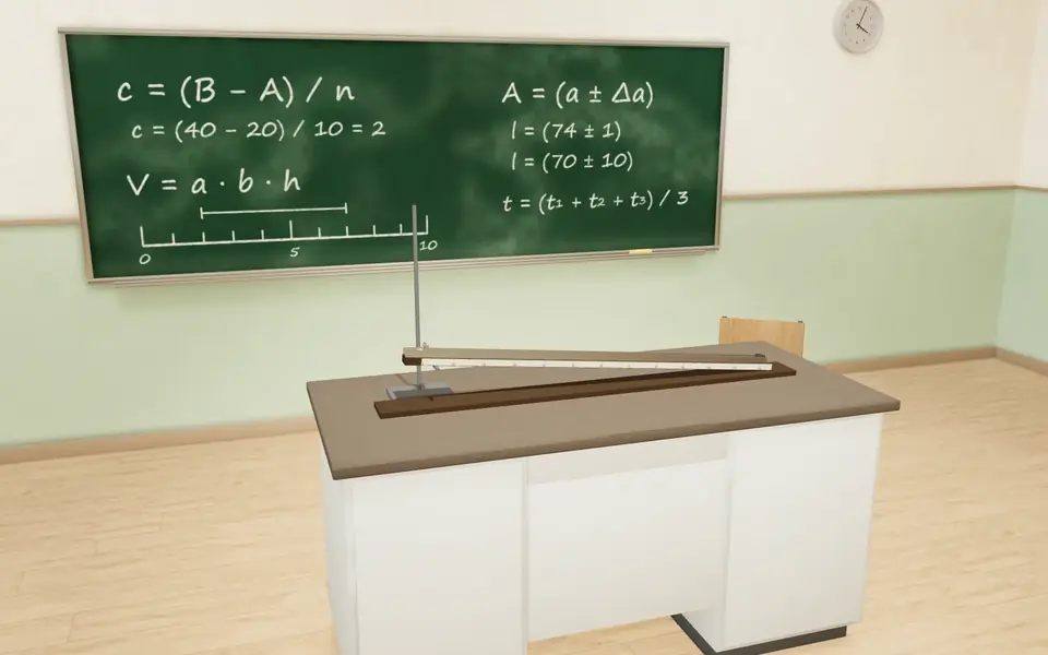 3D-сцена «Шарик на наклонной плоскости»: обложка