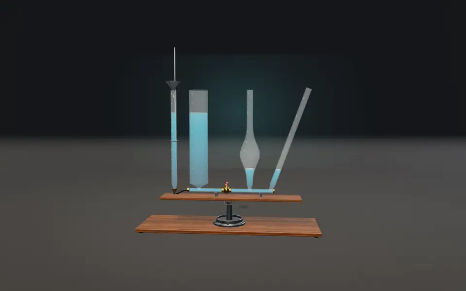 3D-сцена «Вода находит общий уровень»: обложка