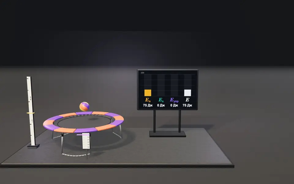 3D-сцена «Батут: энергия деформации»: обложка